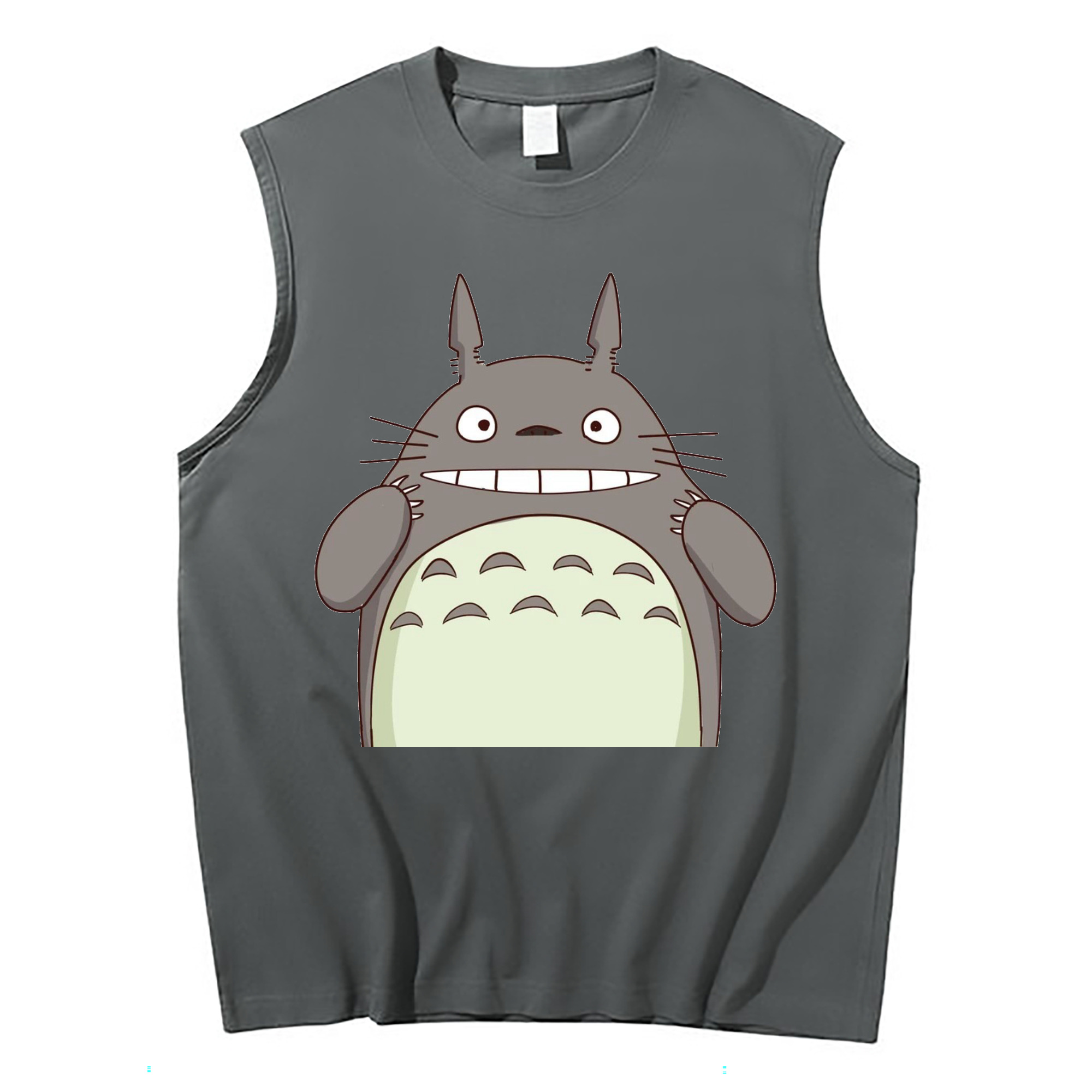 （画像用） となりのトトロ 草壁メイ 草壁サツキ My Neighbor Totoro Satsuki Kusakabe Mei Kusakabe コットン100％タンクトップ（フロントプリント）